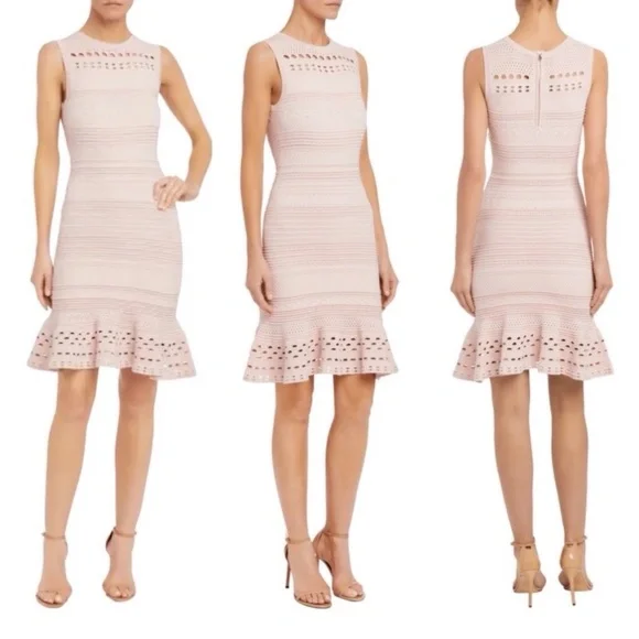 Milly | Dresses | Milly Knit Lace Body Con Mermaid Flounce Dress Final  Price No Offer Considered | Poshmark